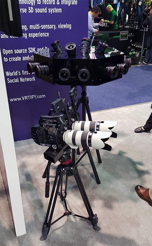 Virtual reality cameras