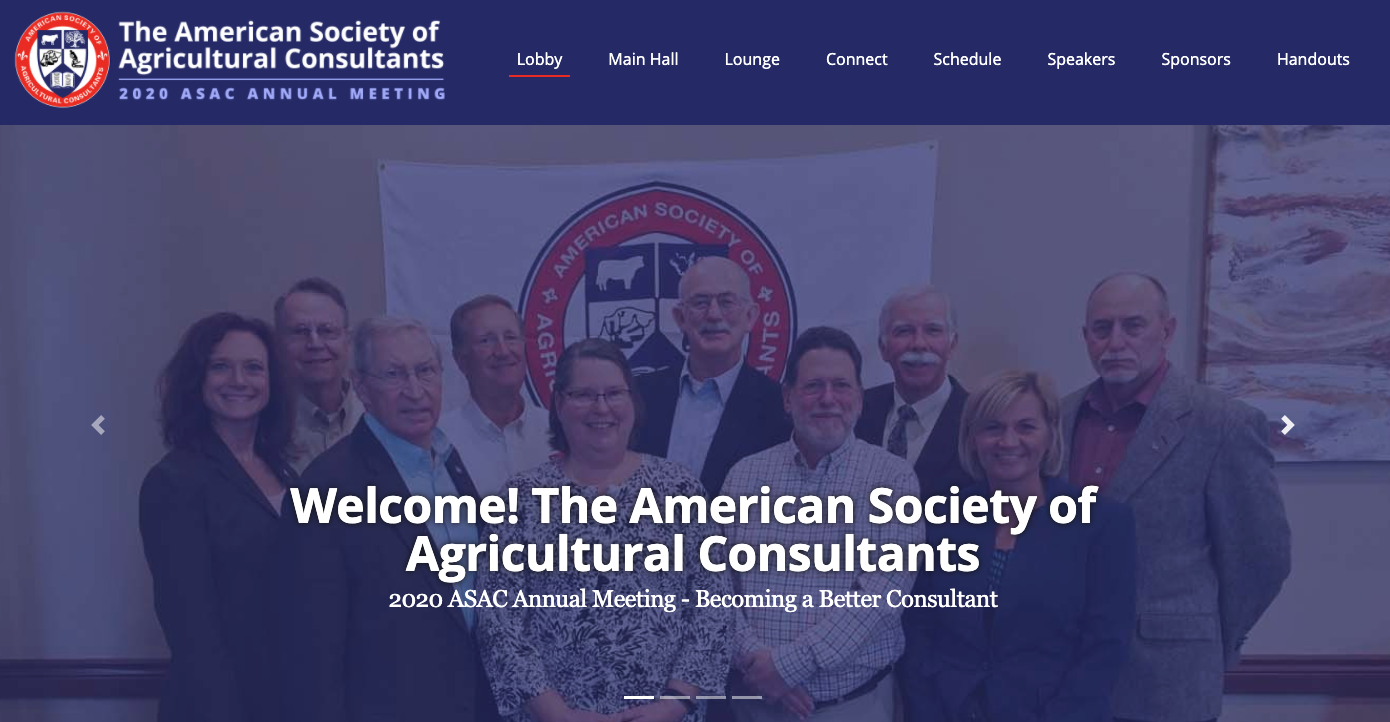 Agricultural Consultants Virtual Conference Applied Art Technology