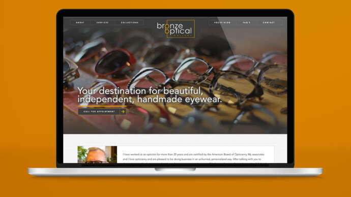Bronze Optical Website